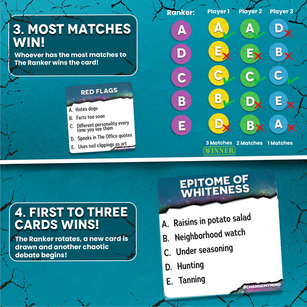 Change My Mind party game card How to Play