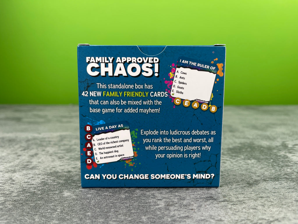 Change My Mind: For The Family box back